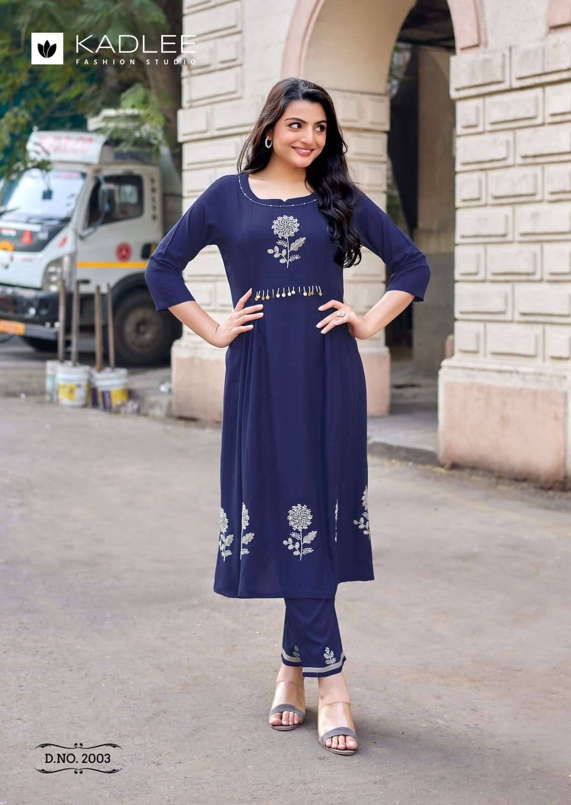  Fashion Queen By KADLEE 2001 To 2006 Series Beautiful Festive Suits Colorful Stylish Fancy Ethnic Wear Heavy Rayon Kurtis At Wholesale Price